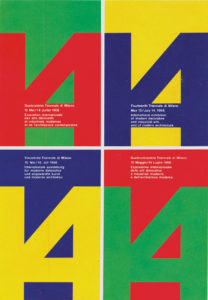 Immagine coordinata della 14-Triennale di Milano (1968, Licalbe Steiner)