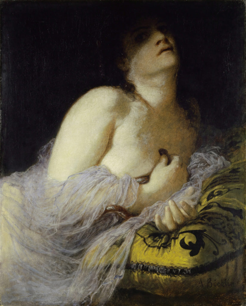 La morte di Cleopatra di Arnold Böcklin (1872)