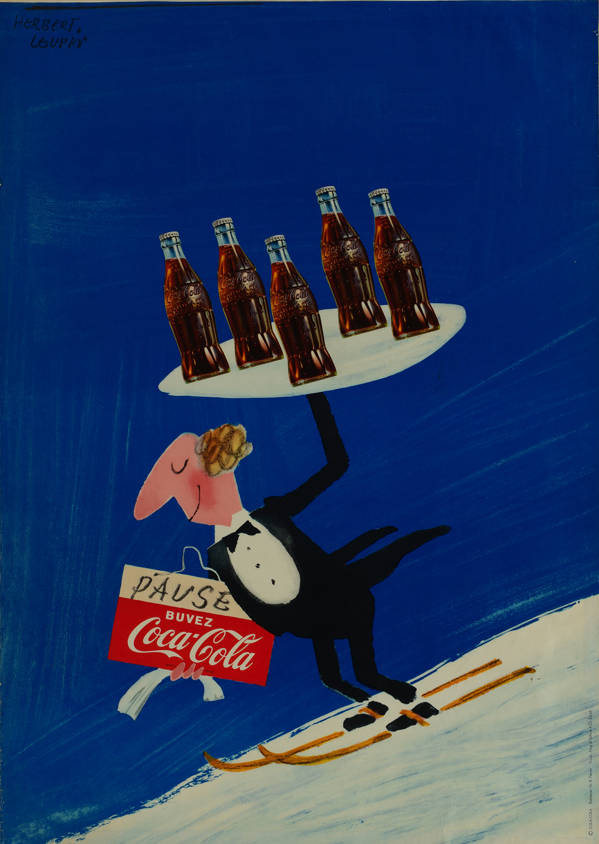 Herbert Leupin, Pause buvez Coca-Cola, 1950-1962